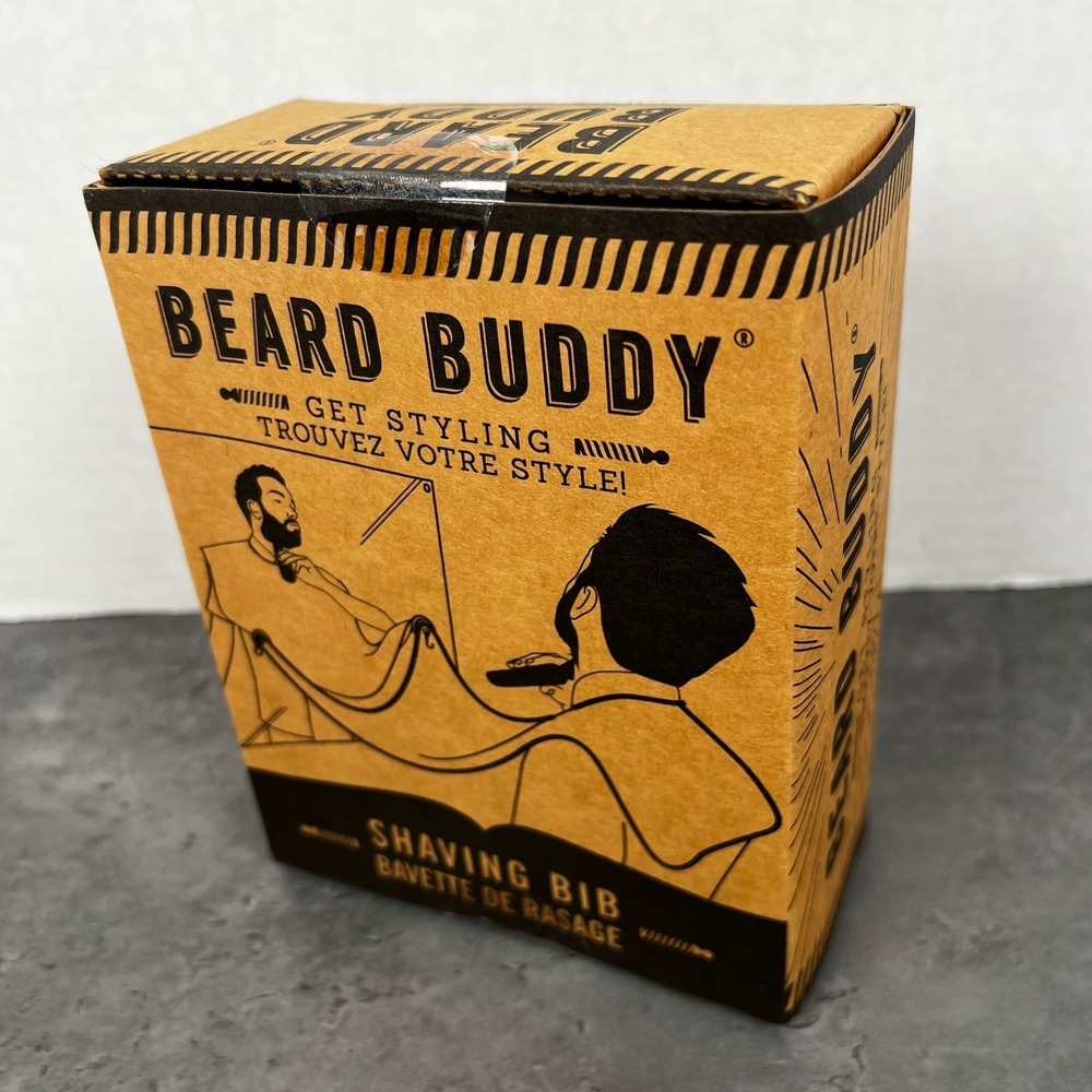 Beard Buddy Shaving Bib for Men Get Styling‎ Prevent Mess New Sealed Unused